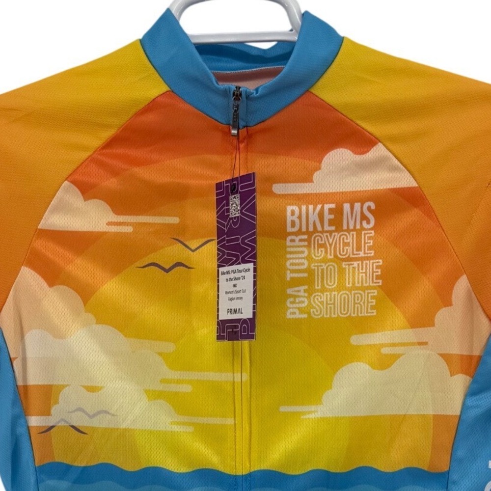 Primal Bike MS PGA Tour Cycle to the Shore 2024 Cycling Jersey Women Medium NWT
